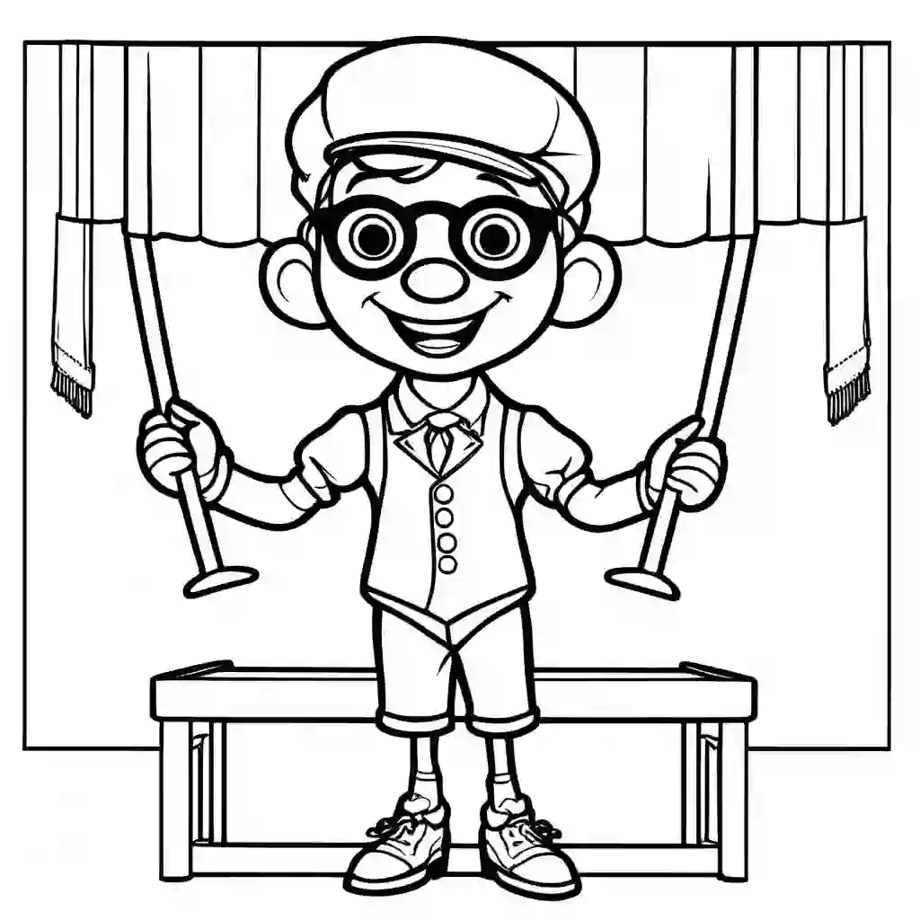 Puppeteer coloring pages